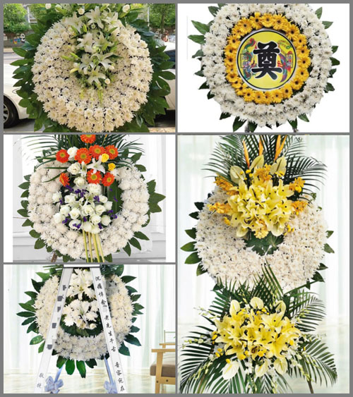 浙江省丽水青田县方山乡花圈速递